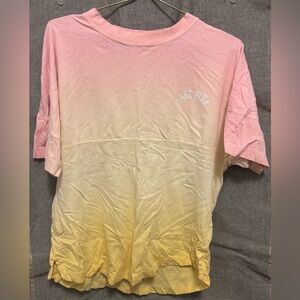 Victoria's Secret Pink Ombre Dip Dye t shirt XS